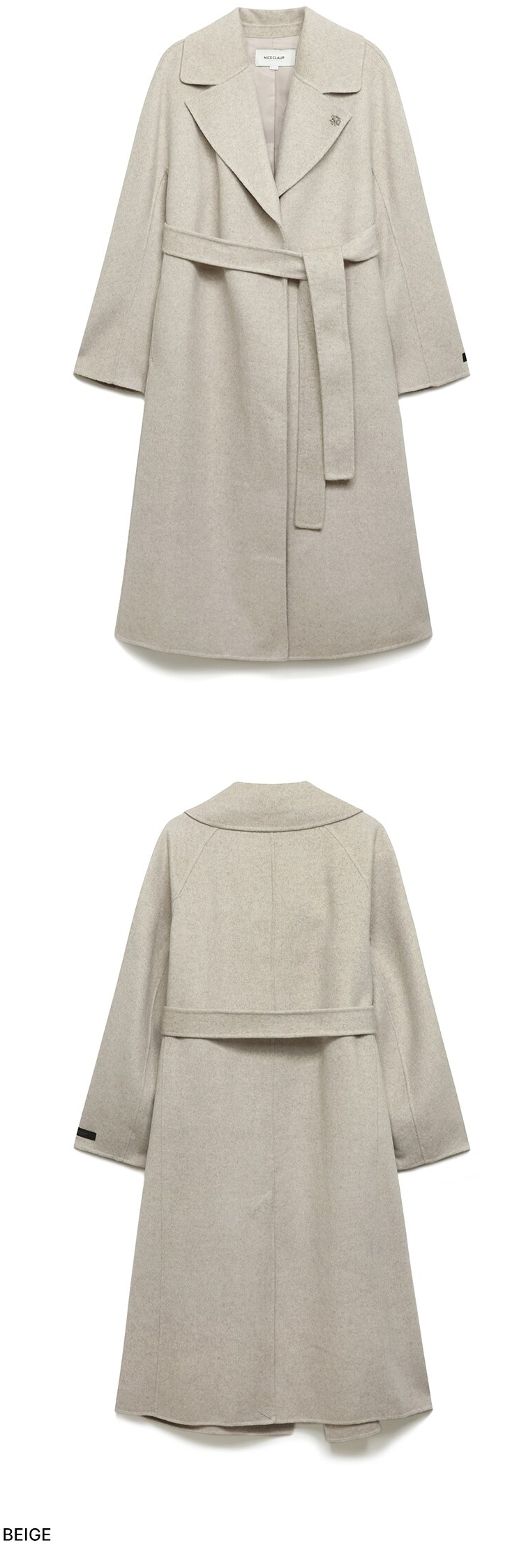 ■NICE CLAUP(ナイスクラブ)Hooded scheme embroidery coat Buy NICE CLAUP Handmade Long Coat #size : 55 | Requested